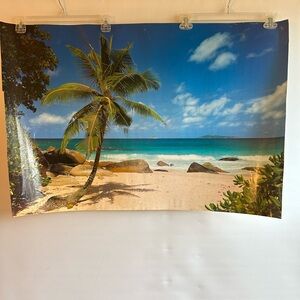 BEACH PHOTO POSTER REINHOLD (1996) WITH PALM TREE RELAXING SCENERY